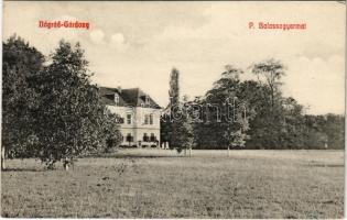 1911 Nógrádgárdony, Nógrád-Gárdony (Csitár); Majláth kastély