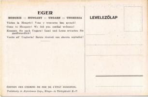 Eger, Jöjjön Egerbe a fürdők és műemlékek városába! A Magyar Királyi Államvasutak turisztikai reklám...