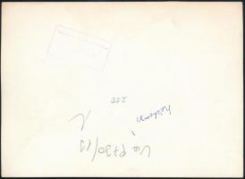 cca 1958 Vadas Ernő (1899-1962) budapesti fotóművész és fotóriporter hagyatékából pecséttel jelzett ...