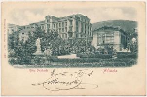 1901 Abbazia, Opatija; Hotel Stephanie. Embossed / dombornyomott (EK)