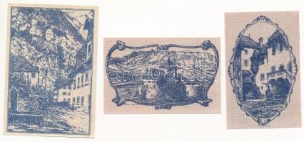 Liechtenstein 1920. 10h + 20h + 50h T:I,I-
Liechtenstein 1920. 10 Heller + 20 Heller + 50 Heller C:...