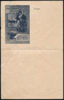 cca 1900-1910 Magyar Utazási Almanach fejléces levélrpapírja, hajtásnyommal, gyűrődéssel, kis szakadással, 23x15 cm, 2 sztl. lev.