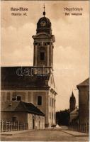 1940 Nagybánya, Baia Mare; Református templom / Biserica ref. / Calvinist church + 1940 Nagybánya visszatért So. Stpl