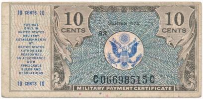 Amerikai Egyesült Államok / Katonai kiadás 1948-1951. 10c T:III USA / Military Payment Certificate 1961-1964. 10 Cents C:F