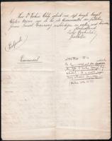 1906, Zágráb Zirko Drakulic könyvelő saját kézzel írt levele Dr. Darányi Gyula részére, Petar Nikoli...