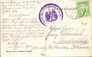 1916 Borgóprund, Borgó-Prund, Prundu Bargaului; látkép. Sajovics Izidor kiadása / Vedere totala / ge...