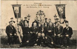 1910 Maria Taferl, Erinnerung an die I. Wallfahrt Mariazell-Mariataferl des Mariazeller W.-V. Hietzing (Wien) / Memory of the first pilgrimage