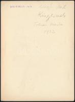 cca 1932 Kinszki Imre (1901-1945) budapesti fotóművész hagyatékából, a szerző által feliratozott, pe...