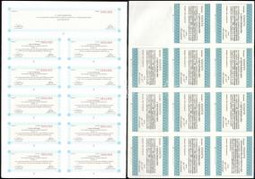 6db-os magyar részvény és letéti jegy tétel, közte "Iparbankház Rt.", "Általános Gázi...