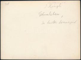 cca 1936 Kinszki Imre (1901-1945) budapesti fotóművész hagyatékából, a szerző által feliratozott, pe...