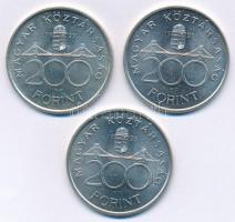1993. 200Ft Ag "MNB" (3x) T:1,1-
Adamo F13