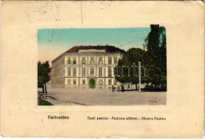1911 Karánsebes, Caransebes; Tiszti pavilon / Pavilonul ofitiresc / Offiziers Pavillon / officers pavilion (EK)