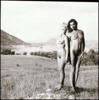 cca 1979 Őzikékre vadászva, Menesdorfer Lajos (1941-2005) budapesti fotóművész hagyatékából, 5 db vi...