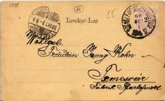 1898 Székelyudvarhely, Odorheiu Secuiesc; Korond-fürdő, Megyeháza, Állami főreáliskola, Római katoli...