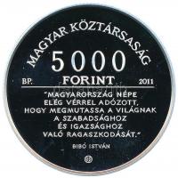 2011. 5000Ft Ag "Bibó István" kapszulában, tanúsítvánnyal T:PP Adamo EM241