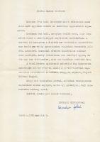 Komócsin Zoltán író, MSZMP KB tag aláírása levélen