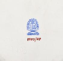 Herendi Apponyi mintás szív alakú tálka, kézzel festett, jelzett, hibátlan 10x10 cm