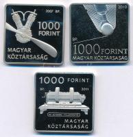 2007. 1000Ft Cu-Ni "Adorján János - Libelle" + 2010. 1000Ft Cu-Ni "Bíró László József...