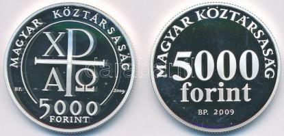 2009. 5000Ft Ag "Kálvin János" kapszulában, tanúsítvánnyal + 2009. 5000Ft Ag "Radnóti...