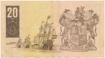 Dél-Afrika 1981. 20R T:III tűlyuk
South Africa 1981. 20 Rand C:F needle hole
Krause 121