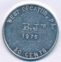 Amerikai Egyesült Államok 1976. 50c Al "Bicentenárium" zseton T:2
USA 1976. 50 Cents Al &...