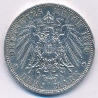 Német Államok / Poroszország 1910A 3M Ag "II. Vilmos" T:2,2- ph. / German States / Prussia...