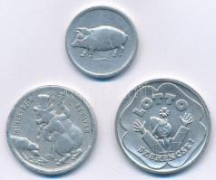 3db klf magyar Al zseton, közte 1955. "BUÉK" T:2,2-