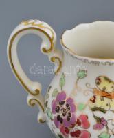 Zsolnay pillangómintás 6 személyes teás készlet, kézzel festett, jelzett, hibátlan