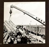 1968 Erdért Vállalat fotóalbuma, benne 50 db vintage fotó, képjegyzékkel, a fotókon járművek és erőg...