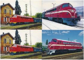 13 db MODERN motívum képeslap: NOHAB dízelvillamos mozdonyok / 13 modern motive postcards: Hungarian diesel electric locomotives
