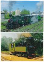 16 db MODERN motívum képeslap: magyar keskeny nyomtávú vasút / 16 modern motive postcards: Hungarian narrow-gauge railway