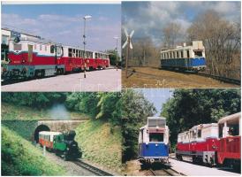 10 db MODERN motívum képeslap: magyar úttörővasút / 10 modern motive postcards: Hungarian Pioneer Railway
