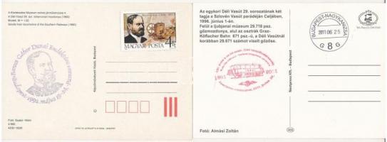 10 db MODERN motívum képeslap: első napi bélyegzések / 10 modern motive postcards: first day cancell...