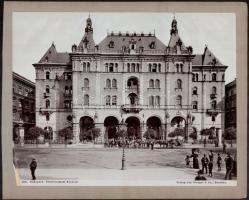 1902 Bp., Drechsler-palota, fotó papíron, Drezda, Stengel & Co., az egyik alsó sarkánál gyűrődéssel, 21x27 cm