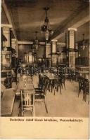 1913 Marosvásárhely, Targu Mures; Rechnitzer Adolf Korzó kávéháza, belső, biliárdasztalok / café, interior, pool tables (EK)