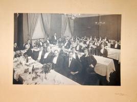 cca 1900 Londoni város mérnökök estélye nagyméretű fotó / Ball of the London municipal engineers photo 50x35 cm