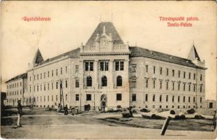 1911 Gyulafehérvár, Karlsburg, Alba Iulia; Törvényszéki palota, fogház / palace of justice, prison