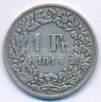 Svájc 1914B 1Fr Ag T:2-,3 Switzerland 1914B 1 Franc Ag C:VF,F Krause KM#24