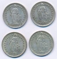 Svájc 1943B-1961B 1Fr Ag (4xklf) T:2,2-
Switzerland 1943B-1961B 1 Franc Ag (4xdiff) C:XF,VF
Krause...