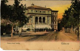 1911 Temesvár, Timisoara; Ferenc József színház / theatre (EM)