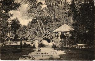 1911 Temesvár, Timisoara; Gyárvárosi park. Gerő Manó kiadása / park (EK)