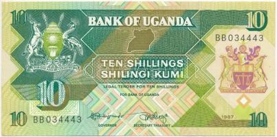 Uganda 1987. 10Sh T:I Uganda 1987. 10 Shillings C:UNC Krause P#28