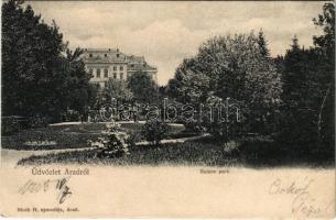 1903 Arad, Salacz park. Bloch H. kiadása / park (r)