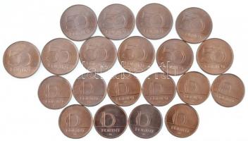 1851-1918. 13db-os (12xklf) vegyes, főleg magyar érmetétel T:2-4