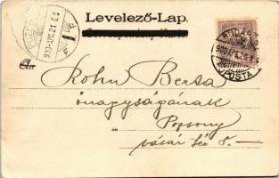 1900 Sofia, Sophia; bridge / oroszlános kőhíd. Kosmos S. IV. litho (EK)