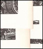 Frans Masereel (1889-1972): 5 db fametszet, papír, jelzett a metszeten, 11x13 cm