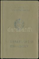 1982 Fényképes határátlépési engedély kishatárforgalomban Jugoszláviába, egyszer meghosszabbítva 198...