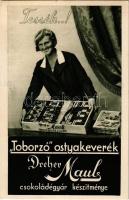 Toborzó ostyakeverék. Dreher Maul csokoládégyár reklámlapja / Hungarian chocolate wafer advertisement