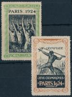 1924 2 klf. levélzáró párizsi olimpiáról