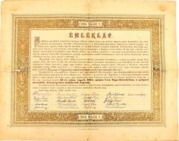 1894 Nagykároly, érettségi találkozóra szóló díszes emléklap, 1894. ápril. 7. és 1904. május. 1., aláírásokkal, szakadt, 46,5x37 cm